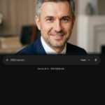 Портрет уверенного российского бизнесмена с дружелюбным взглядом на размытом фоне для сайта реабилитации
